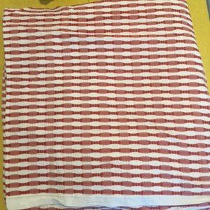 West Elm Duvet, King, Red & White